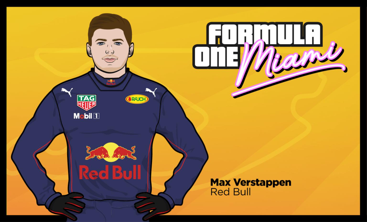 6 - F1 Miami Vice City - Verstappen