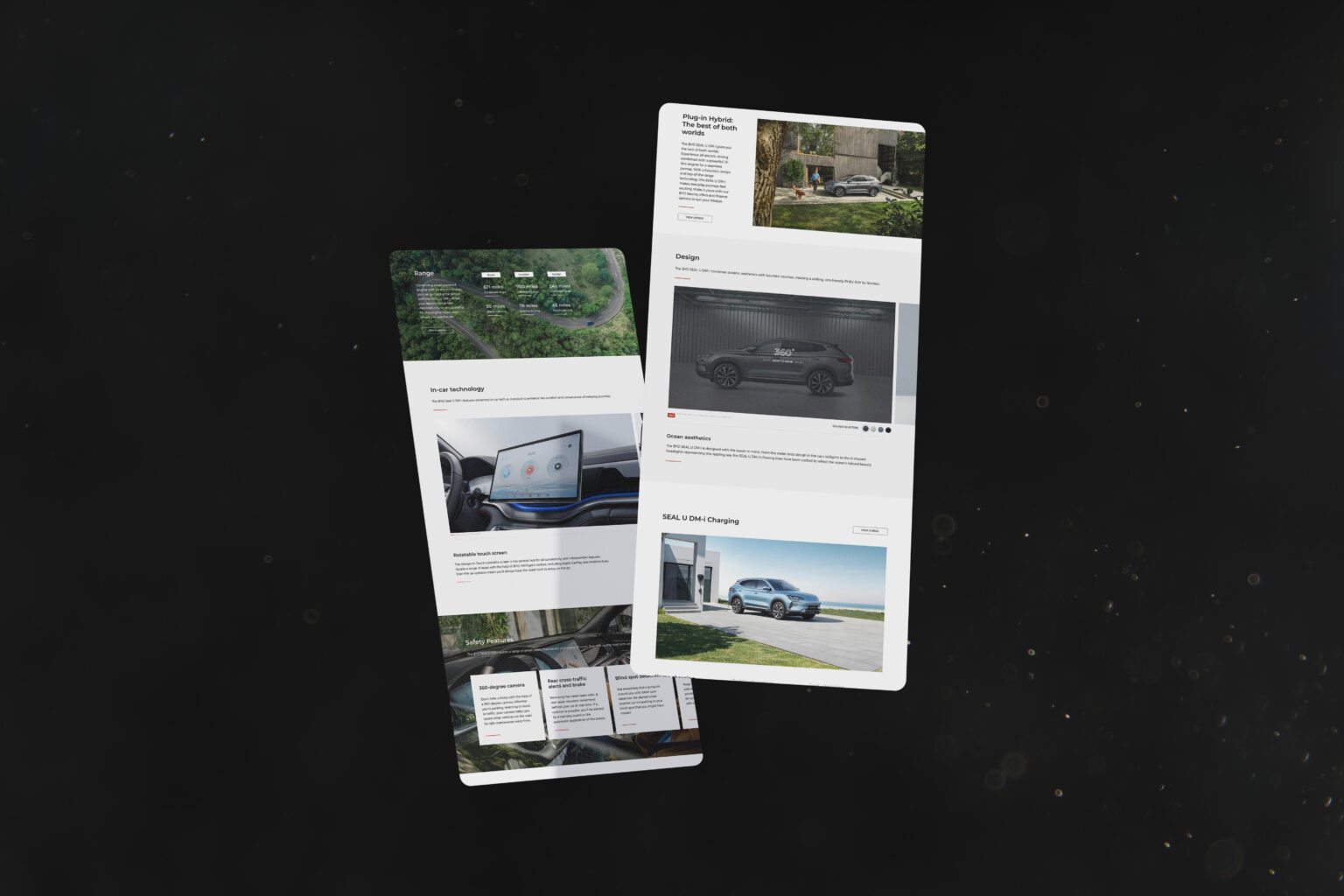 BYD Floating screens