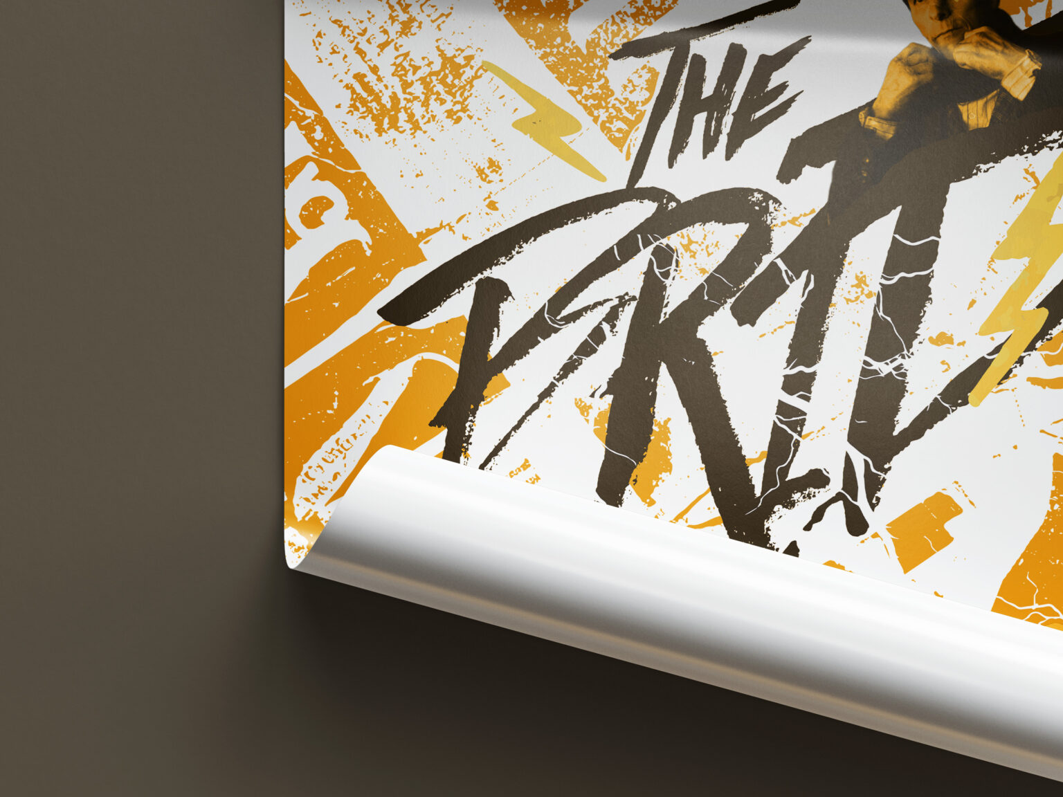Bride Poster Rolled Mock up 2